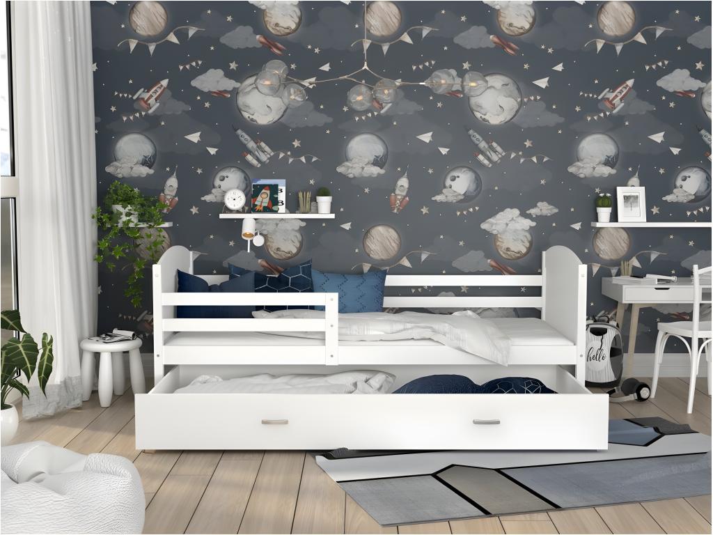 Sunmeub Children's Bed 90x190 White - white. Comes with slatted bed base, drawer, and 7cm foam mattress. 15761OHGZ