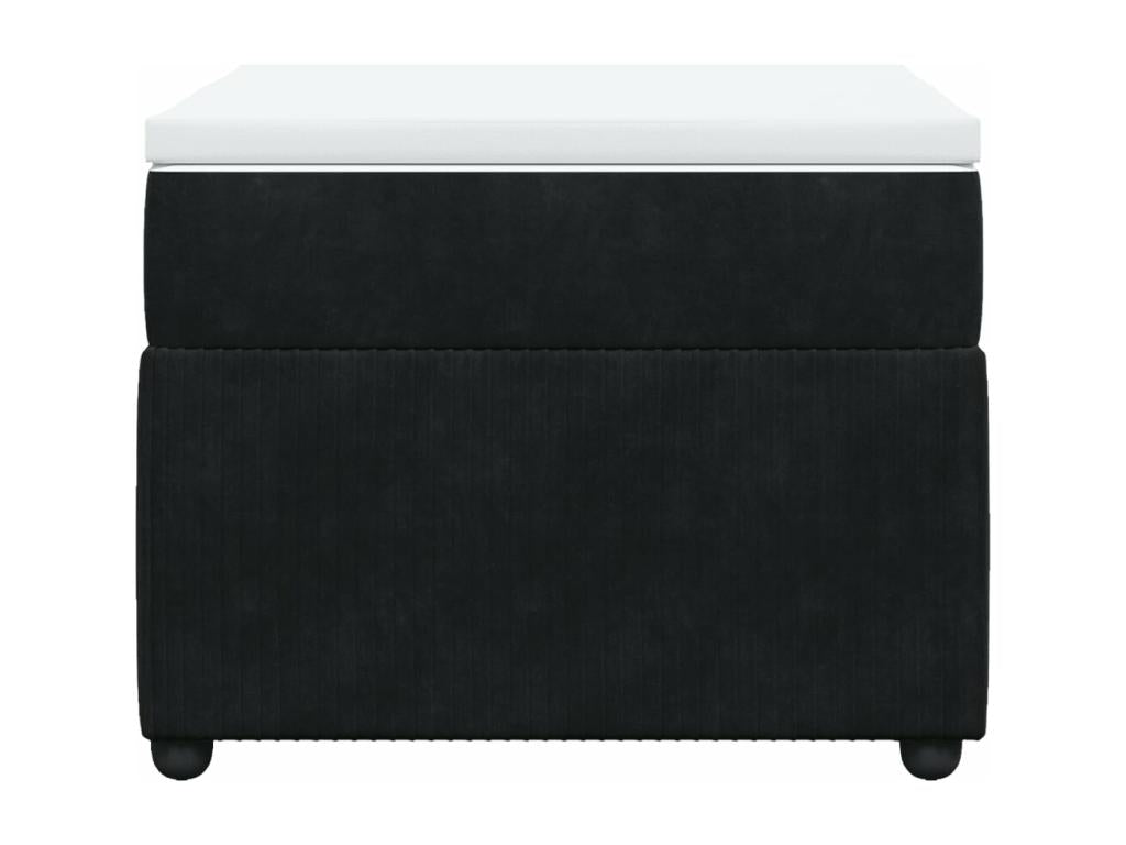 Sunmeub bed base and mattress, black, 80x200 cm, velvet, 77743TWQT