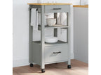Sunmeub Kitchen Trolley 48x40x90 cm Solid Pine Wood 38219HZCM