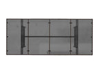 Garden table with brown glass top, 190x80x74 cm, 94137CCHH