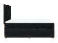 Sunmeub bed base with mattress, black, 140x200 cm, fabric, 16398SJQI