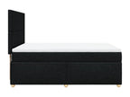 Sunmeub bed base with mattress, black, 140x200 cm, fabric, 16398SJQI