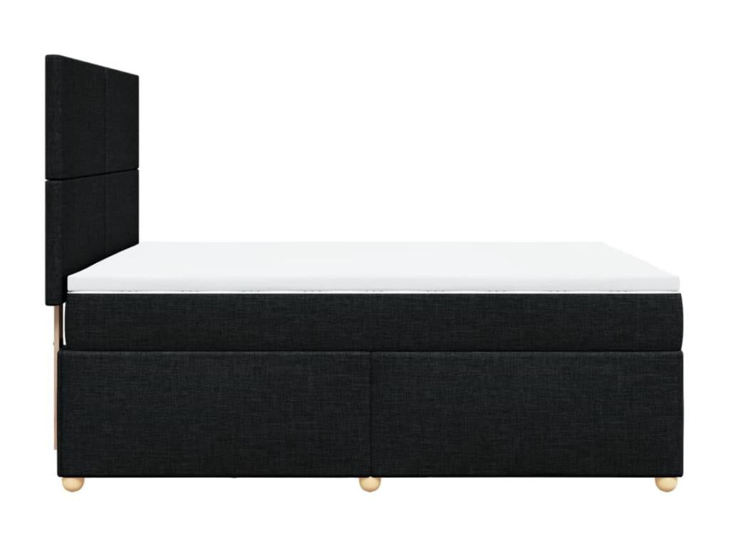 Sunmeub bed base with mattress, black, 140x200 cm, fabric, 16398SJQI