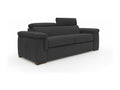 Sunmeub Convertible Sofa with Mattress, 18 cm High, Waterproof Fabric, T02, 240 cm, Matte Finish - 160x297 cm, Black, 56840PHZS