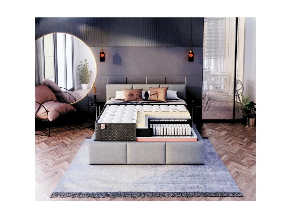 Sunmeub Mattress - Memory Foam - Latex - Pocket Springs - 25 cm Thick - 140x200 cm 11426LWFX