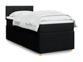 Sunmeub bed base with mattress, black, 90x190 cm, fabric, 22515NFPA