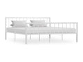 White Metal Bed Frame 180x200 cm 76262IAUE