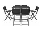 Black folding dining set 46x58x105 cm 02 0014943 41664HEEU