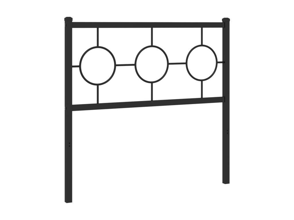 Black metal headboard 90 cm 82825JLDR