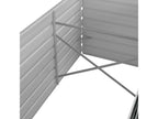 Raised garden bed, anthracite, 320x80x77 cm, galvanized steel, 76133BJSB