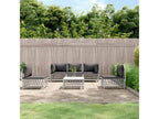 6-piece garden furniture set with cushions, white steel, 48330SNIK