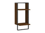 Wall shelf with brown oak bar 30x25x65 72484KPLB