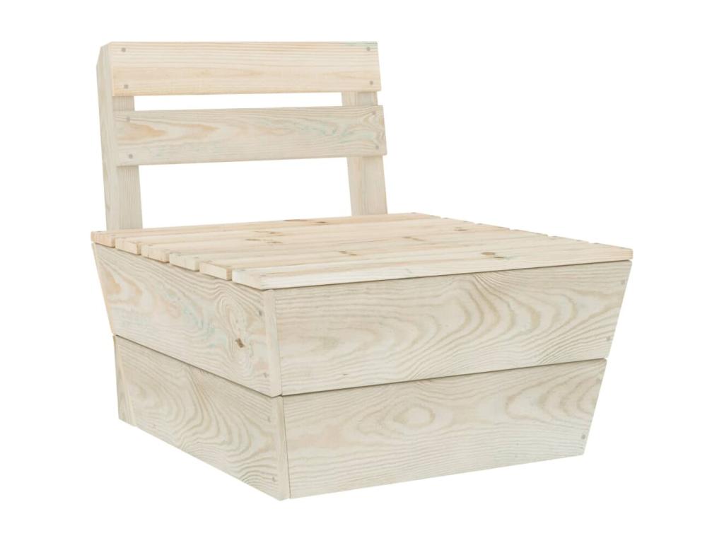 Sectional central sofa made of pallet wood, impregnated spruce, 14500NVTR