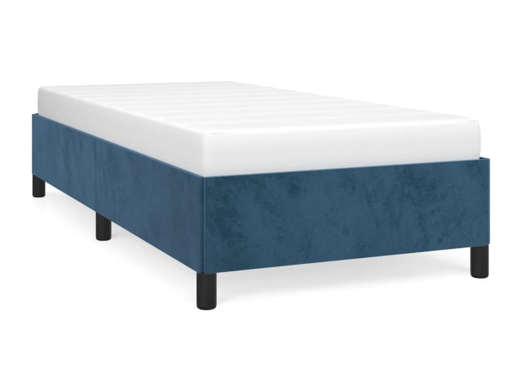 Dark Blue Bed Frame 90x200 cm Velvet 81724KOOE