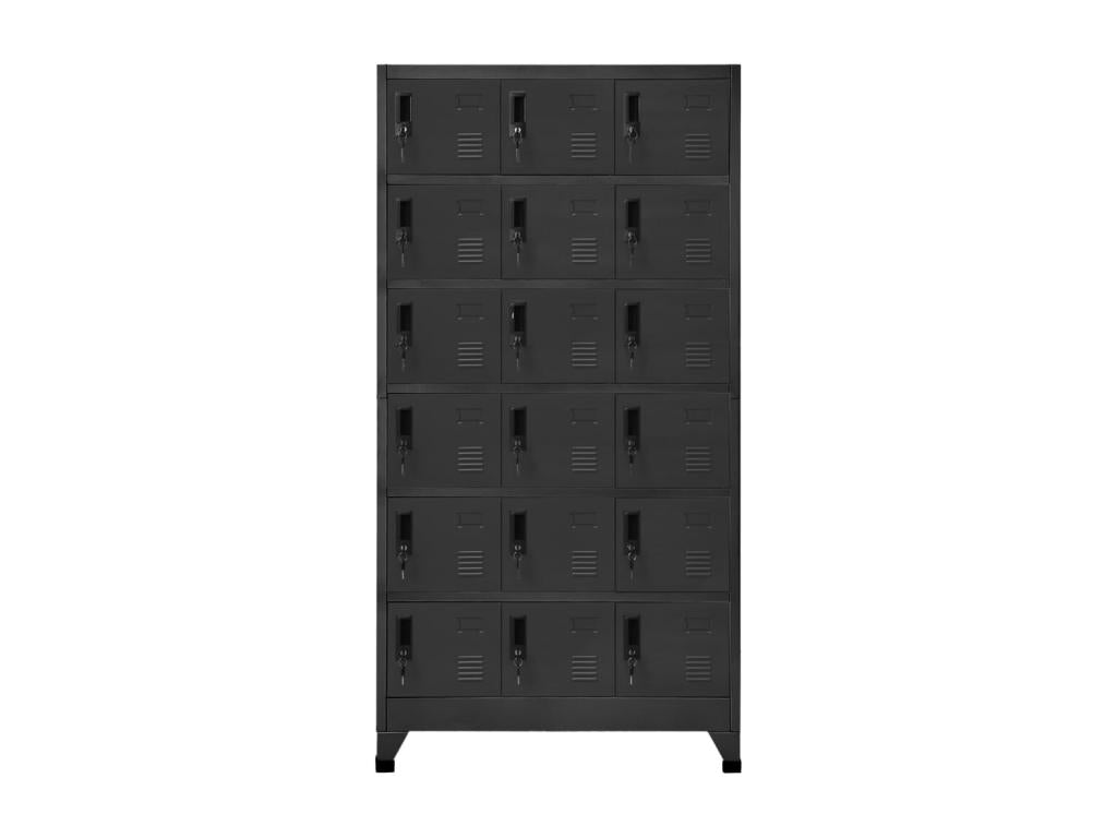 Anthracite Locker Cabinet 90x40x180 Steel 2 91663YUXX