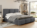 Sunmeub 383 Double Grey Bed 140x200 Upholstered Slatted Base to Sunmeub 160x222x112cm 49831KJQU