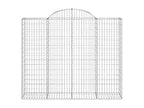 Arched gabion basket 200x50x160/180 cm Galvanized iron 92534ZWXK