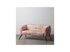 2-Seater Sofa Pink Velvet/Metal - Sunmeub 32565CBRK