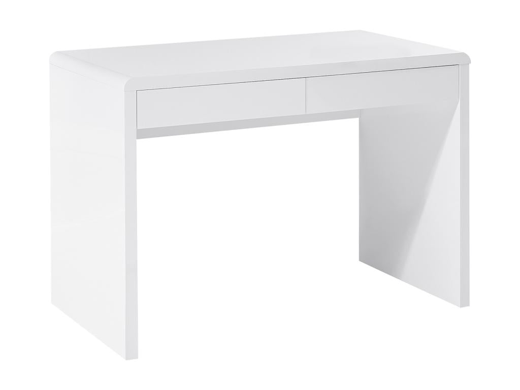 Desk with 2 drawers - MDF - White lacquer - Sunmeub 08799LFMJ