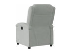 Light grey velvet electric recliner chair 73674RGZQ