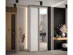 Sunmeub 3 Sliding Door Wardrobe 235.2/110/60 2 Doors White/White/Silver 13874OEQZ