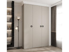 Como 1 245.5/160/40 3-door hinged wardrobe, cashmere/black 85523CLTO