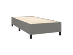 Sunmeub bed base with mattress, dark grey, 80x200 cm, fabric, 30734XFKU