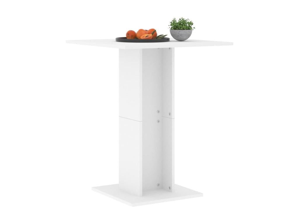 Sunmeub White Table 60x60x75 cm Chipboard 28475CUFP