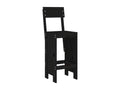 3-piece garden bar set, black solid pine wood 01748KFBR