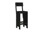 3-piece garden bar set, black solid pine wood 01748KFBR