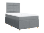 Sunmeub bed base with mattress, light grey, 120x200cm, fabric, 57604TZTI