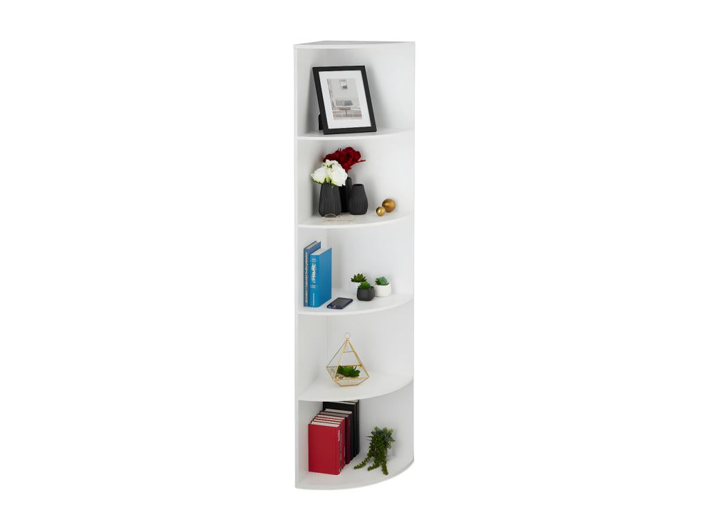 White Corner Shelf 180 cm 20612TAMC