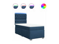 Sunmeub bed base with mattress, blue, 100x200 cm, fabric, 90499EHFU