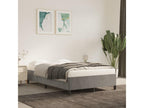 Light grey bed frame 120x190 velvet 59732KWKB