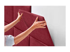 Sunmeub Upholstered Headboard in Sunmeub Fabric, Composed of Interchangeable Self-Adhesive Bed Panels for Luxury Bedroom, Red, 140 cm, 48304XSUS