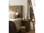 Brown upholstered polyester headboard 135x80cm - Sunmeub 03761LJIR