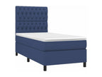 Sunmeub bed base with mattress, blue, 90x190 cm, fabric, 69843ZBIL