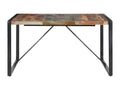Dining table 140x140x75 cm Solid reclaimed wood 08584WDYX