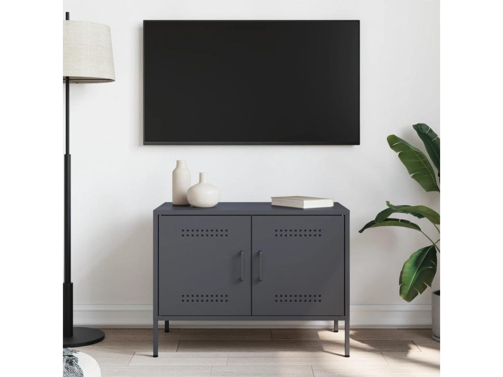 Anthracite TV stand 68x39x50.5 cm steel 83482ELHW