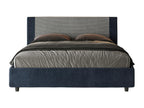 Upholstered storage bed 160x200 cm, Labirinto 09 fabric, Rosal blue, 39887WLEN