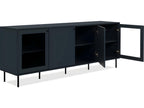 4-Door Midnight Blue TV Stand 180cm - Sunmeub 24654SDKV