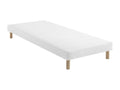 White upholstered bed base 13 cm Moon - Sunmeub 80x190 77240YEHY