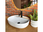 Sunmeub 51 White Countertop Washbasin 98551EIIY
