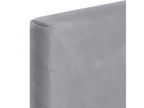 Sunmeub Smooth Velvet Headboard 145x50 for 120/135/140 Beds - Light Grey 49388KUSK