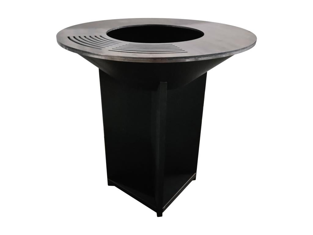 Barbecue fire pit with 100 cm steel plate 27950WRTO