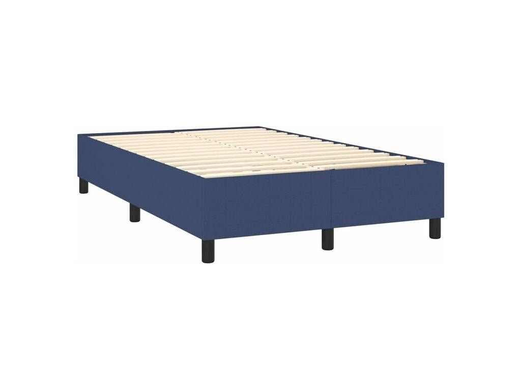 Sunmeub bed base and mattress with LED light, blue, 120x200 cm, fabric, 86216WHBI