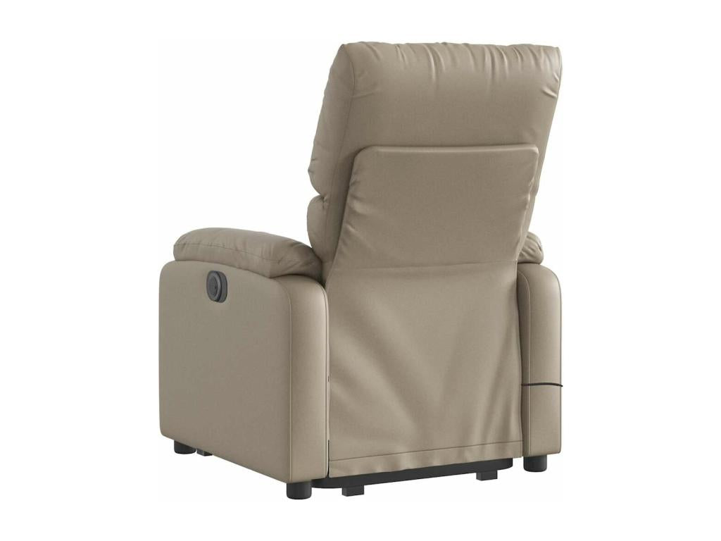 Electric reclining massage chair with cappuccino faux leather 12994ULHY