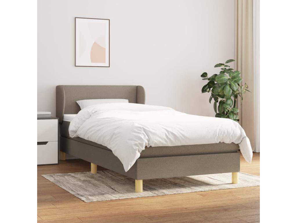 Sunmeub 80x200 cm upholstered bed base with mattress, fabric, 97476UXTG