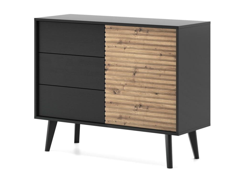Sunmeub Sideboard SB104 1D3D 104x39x83 Black 11071JARV