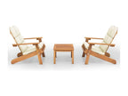 Sunmeub 3-piece garden furniture set, solid wood, Sunmeub 74089ZNWY